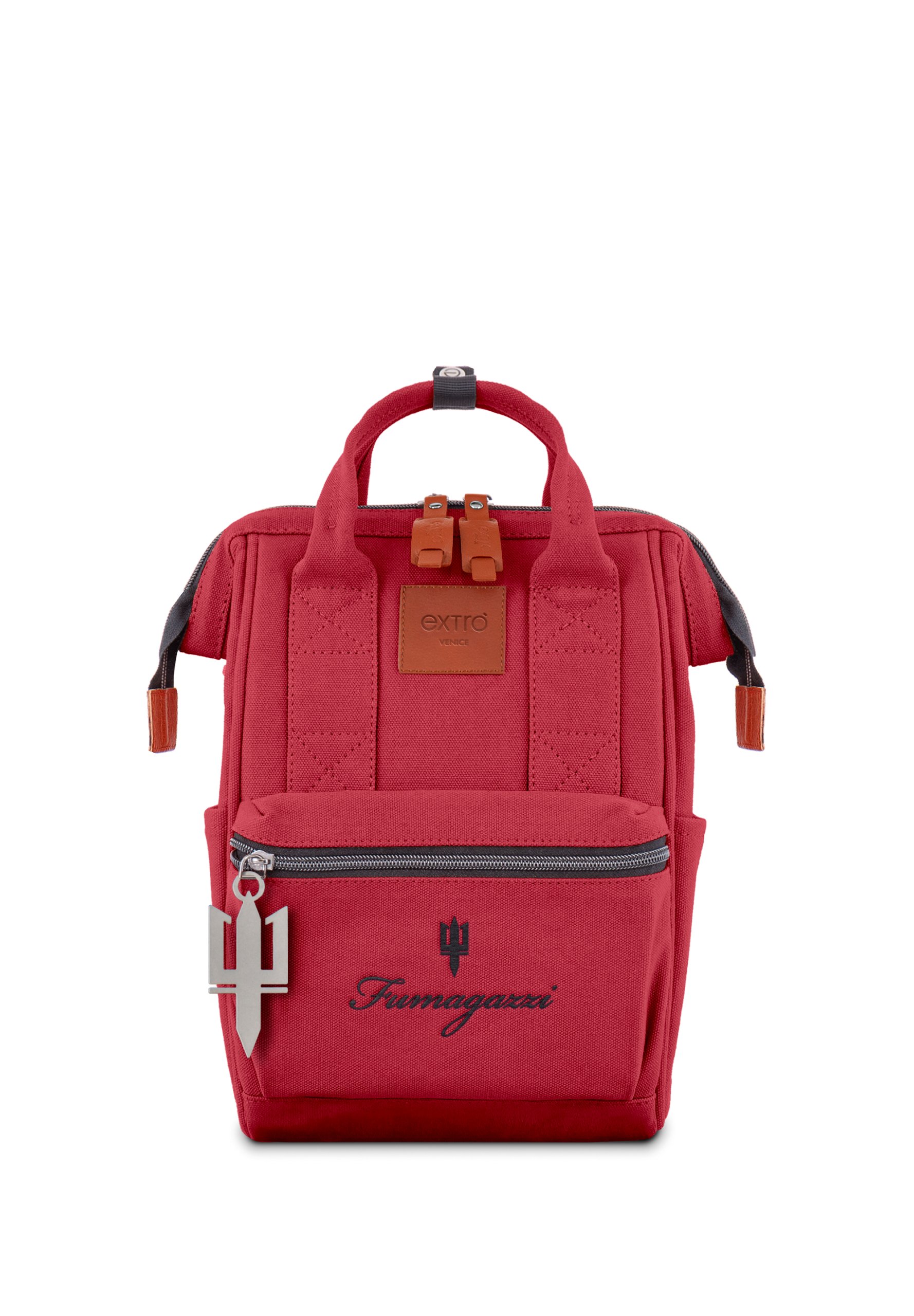 BagPack in Canvas Riciclato Rosso (Taglia Mini)